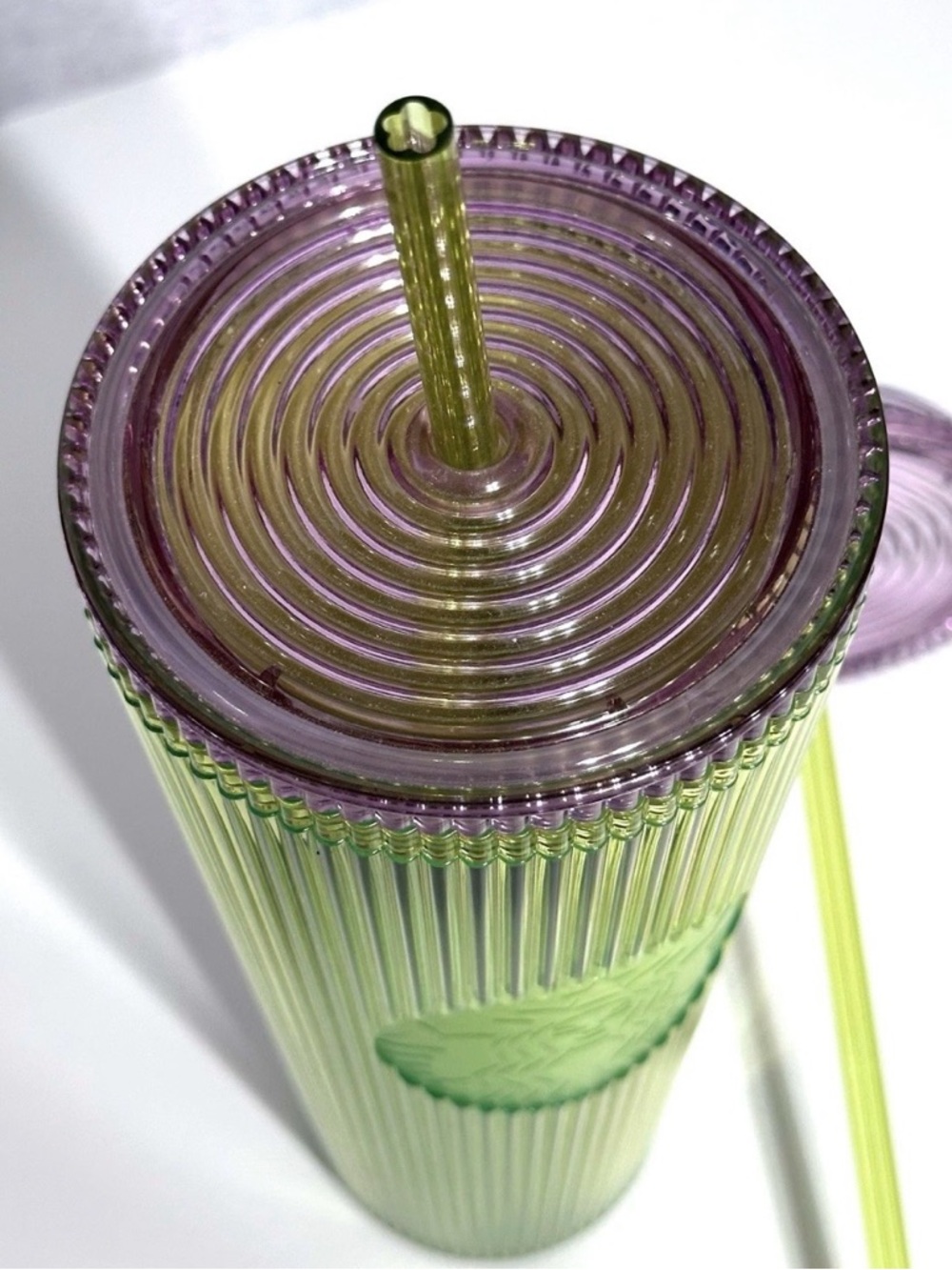 Starbucks 2025 Green Apple Cold Cup Pleated Venti 24 oz Tumbler NWT - Picture 4 of 6